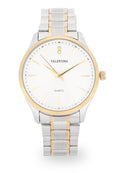 Valentino Stainless Steel Strap Analog Watch for Men 20122488-TWO TONE-WHITE DIAL-Watch Portal Philippines