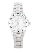 Valentino Stainless Steel Strap Analog Watch for Women 20122487-SIL RING-WHT DIAL-Watch Portal Philippines