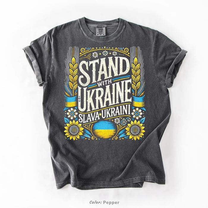 Stand with Ukraine T-Shirt "SUNFLOWER"