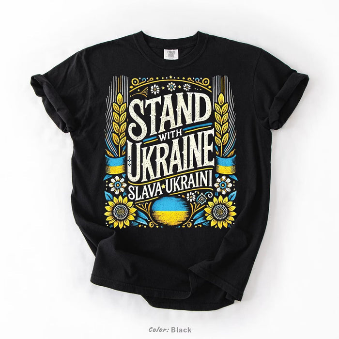 Stand with Ukraine T-Shirt "SUNFLOWER"
