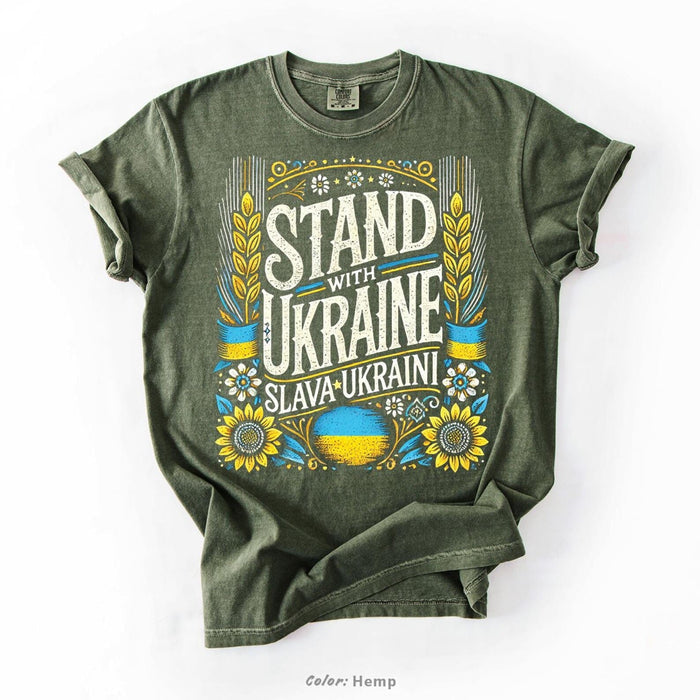 Stand with Ukraine T-Shirt "SUNFLOWER"