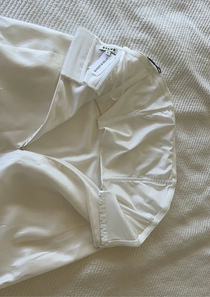 Staud Lidia Silk-sidenklänning NWT