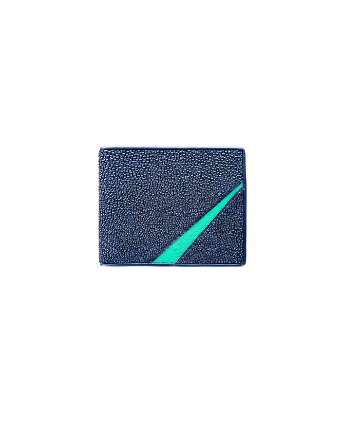 Stingray Bi-Fold Wallet Green Accent
