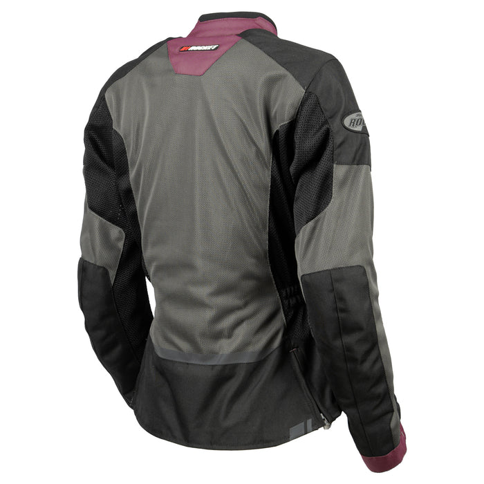 Joe Rocket Canada Stratos womens mesh motorcycle jacket merlot back