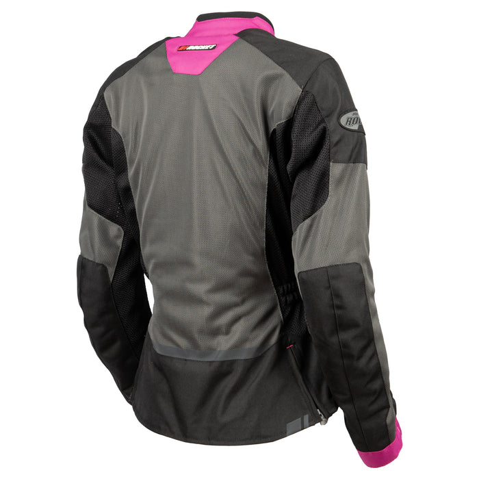 Joe Rocket Canada Stratos womens mesh motorcycle jacket pink back