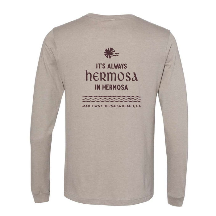 Street Sign LS Tee -Stone