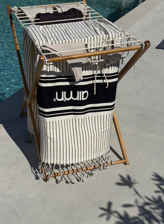 Café Au Lait Striped Hamam Towel