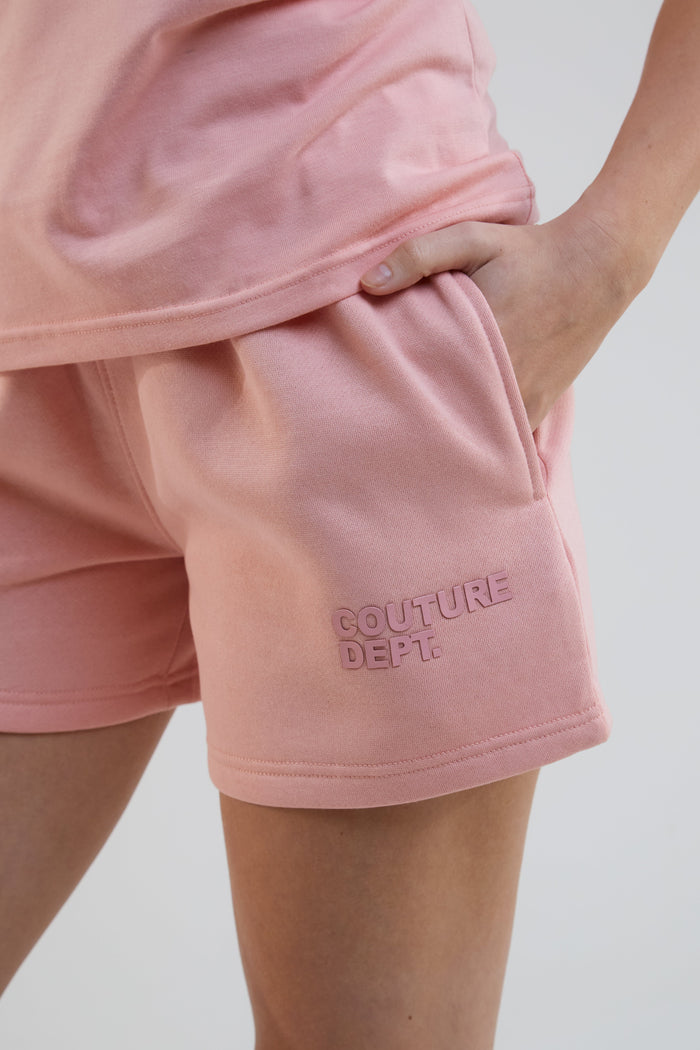 Sunset Sweat Shorts - Coral
