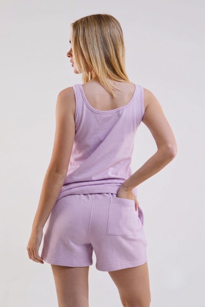 Sunset Sweat Shorts - Lilac