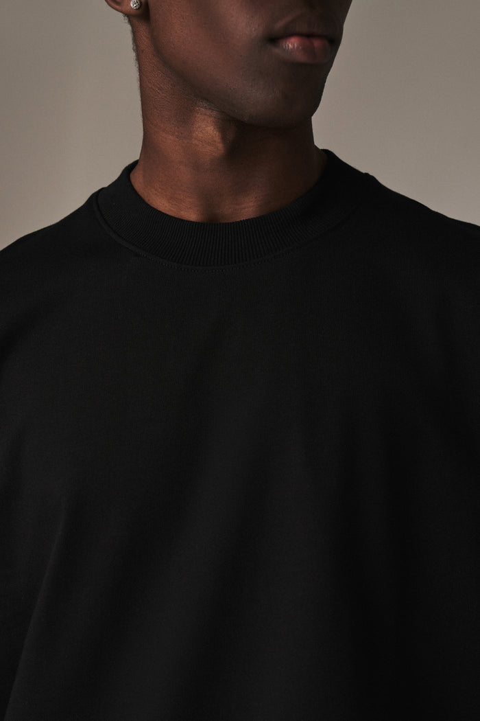 SUPER HEAVYWEIGHT BLANK T-SHIRT - BLACK