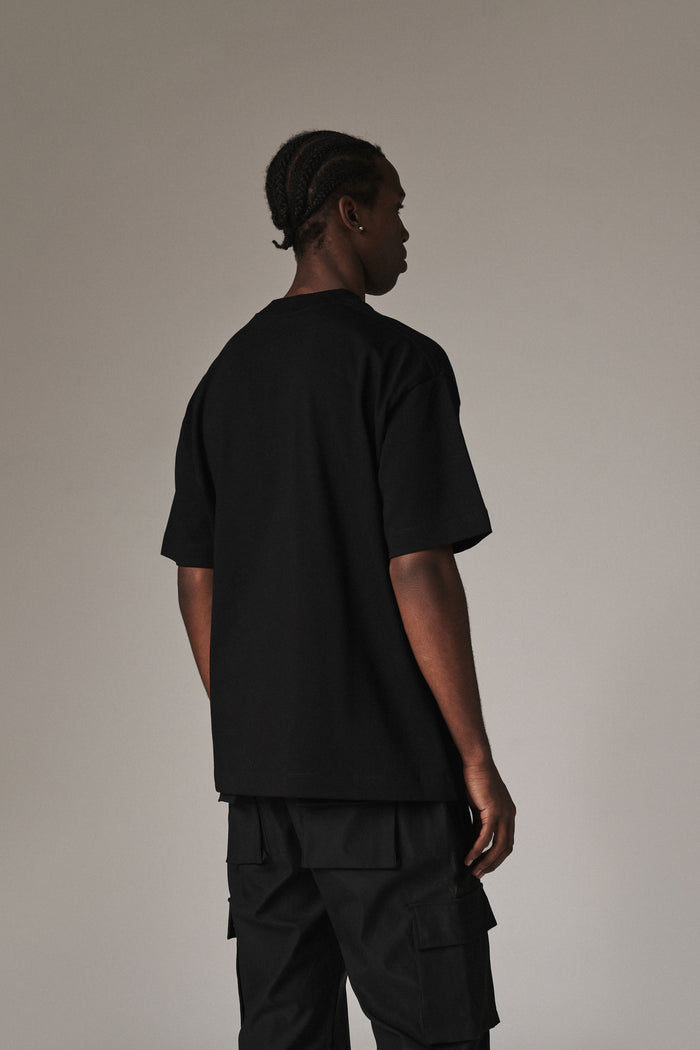 SUPER HEAVYWEIGHT BLANK T-SHIRT - BLACK