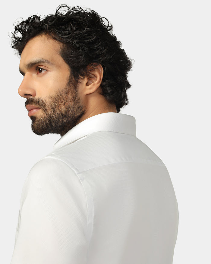 Super White Textured Shirt - Spectrum