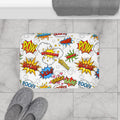 Boys Bath Mat Super Hero, Boys Shower Mat, Boys Bathtub Mat, Kids Bathroom Decor & Accessories, Made in the USA | Pippa + June