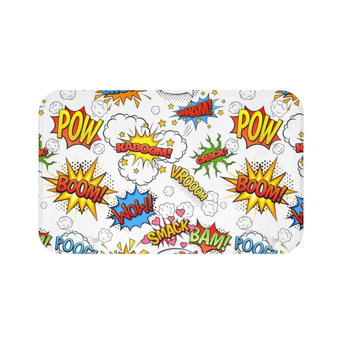Boys Bath Mat Super Hero, Boys Shower Mat, Boys Bathtub Mat, Kids Bathroom Decor & Accessories, Made in the USA | Pippa + June
