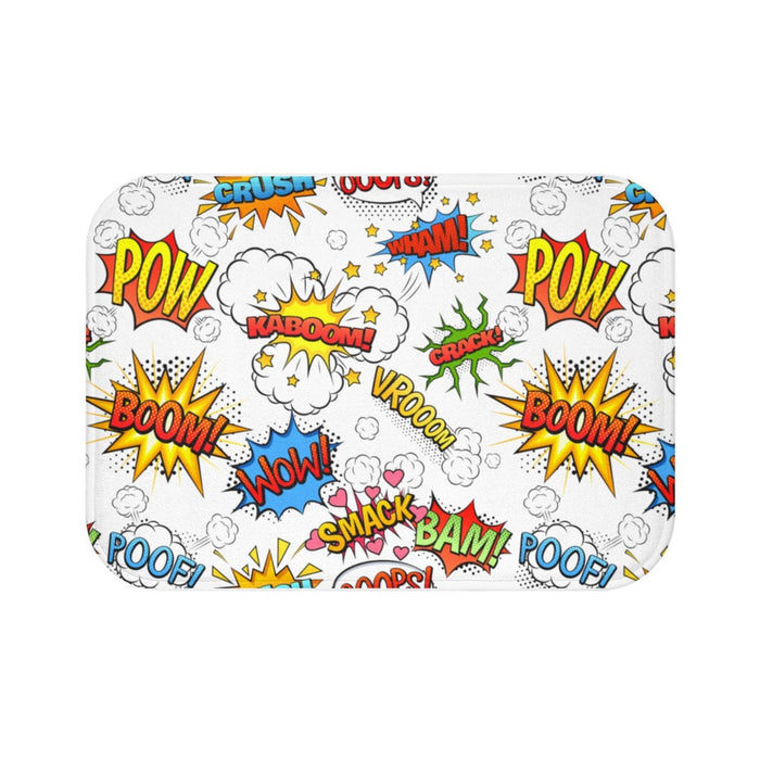 Boys Bath Mat Super Hero, Boys Shower Mat, Boys Bathtub Mat, Kids Bathroom Decor & Accessories, Made in the USA | Pippa + June