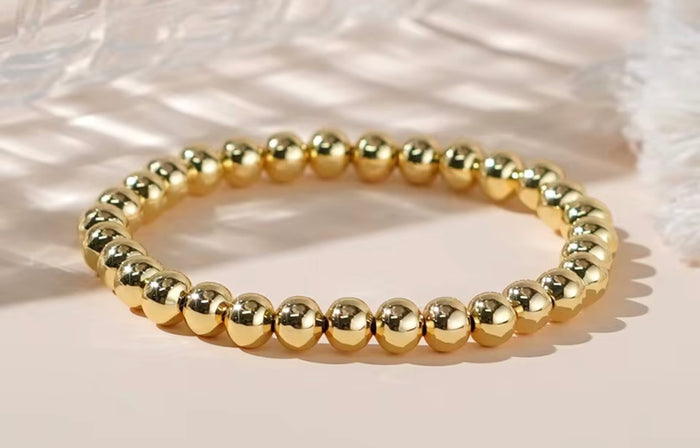 Tarnish Free Beaded Stretch Bracelet