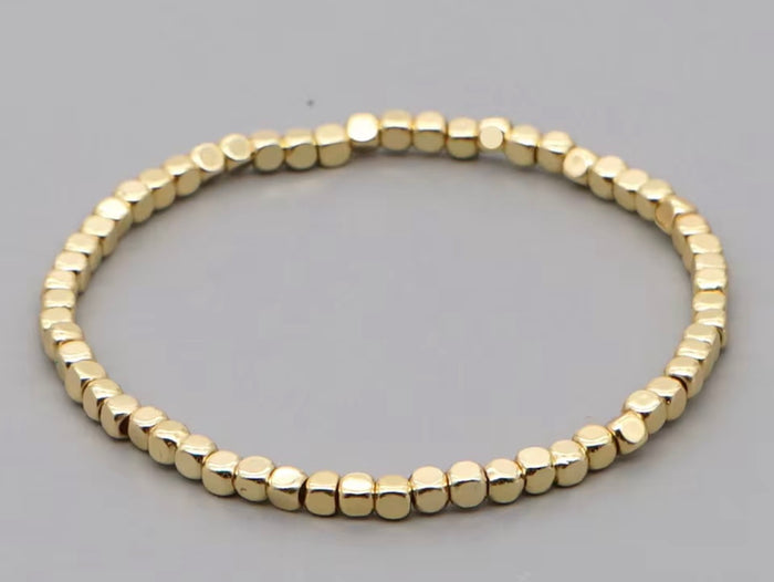 Tarnish Free Beaded Stretch Bracelet
