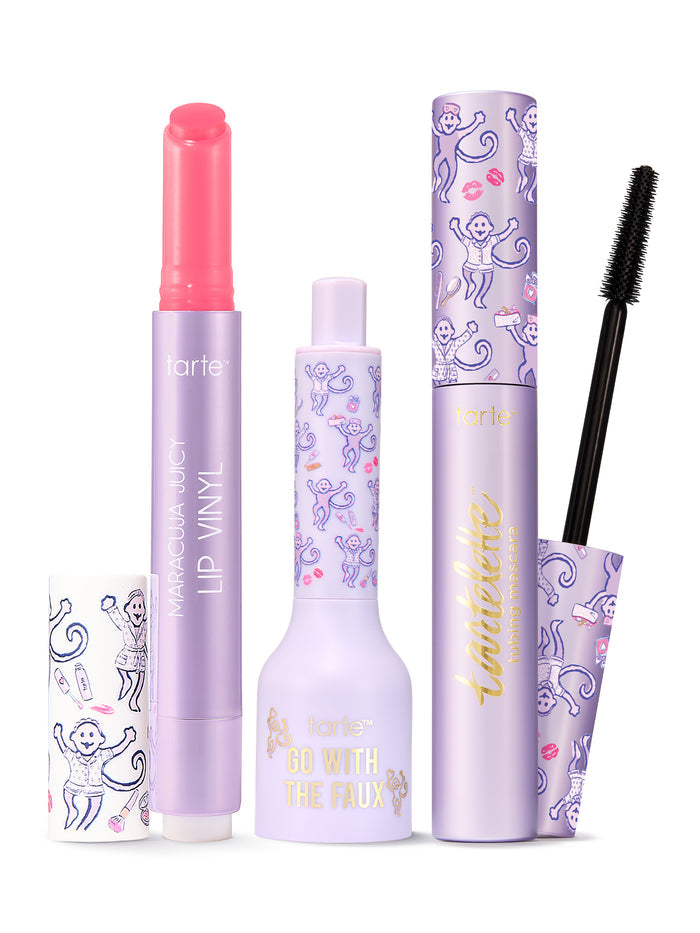 tarte x Roller Rabbit tartelette™ tubing mascara, lip vinyl & freckle stamp