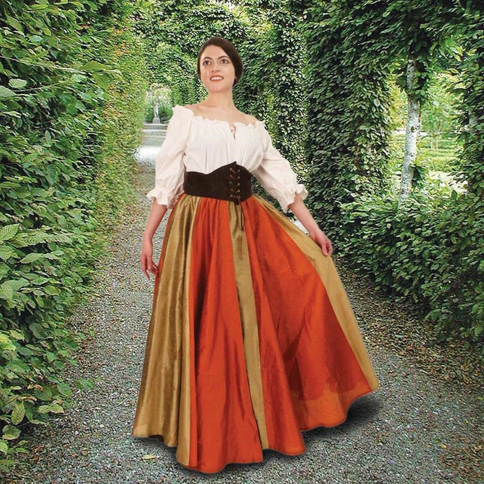 Tavern 7 panel Pinwheel Skirt - Autumn Orange