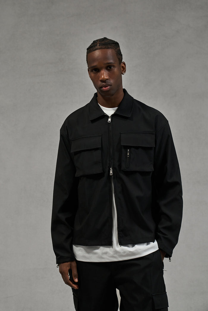 TECHNICAL LONG SLEEVE SHIRT - BLACK