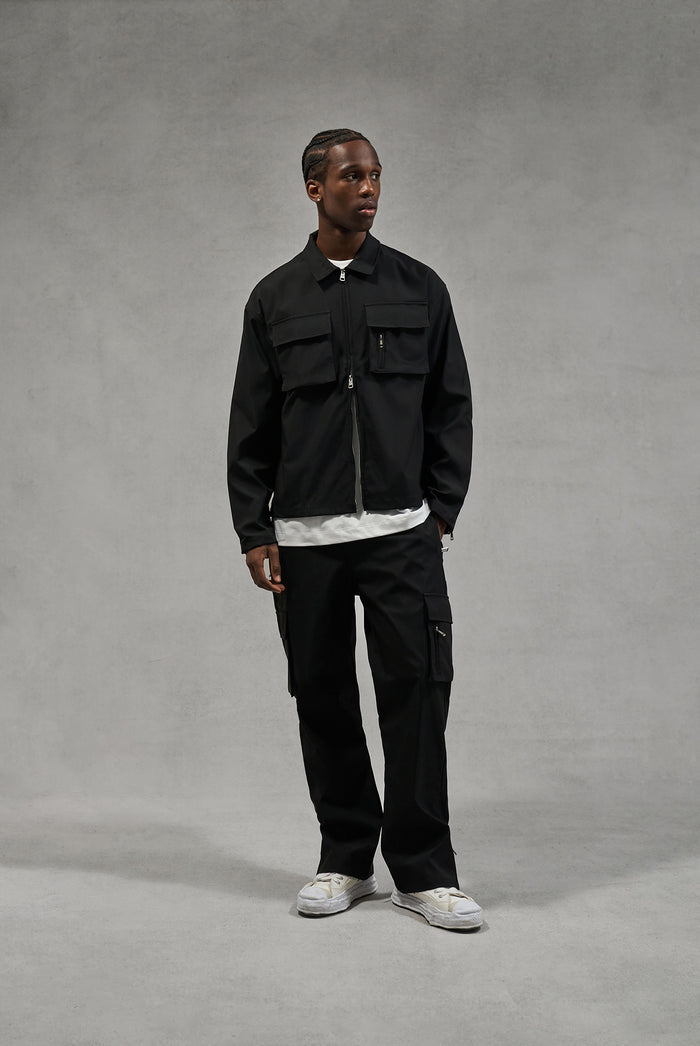 TECHNICAL LONG SLEEVE SHIRT - BLACK
