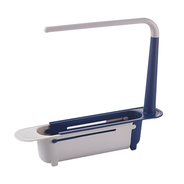 Telescopic Sink Shelf Kitchen Sinks Organizer Soap Sponge Holder - foxberryparkproducts