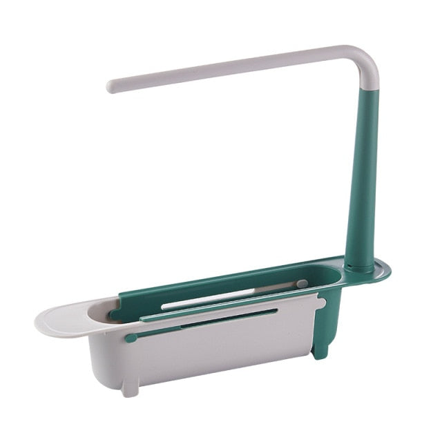 Telescopic Sink Shelf Kitchen Sinks Organizer Soap Sponge Holder - foxberryparkproducts
