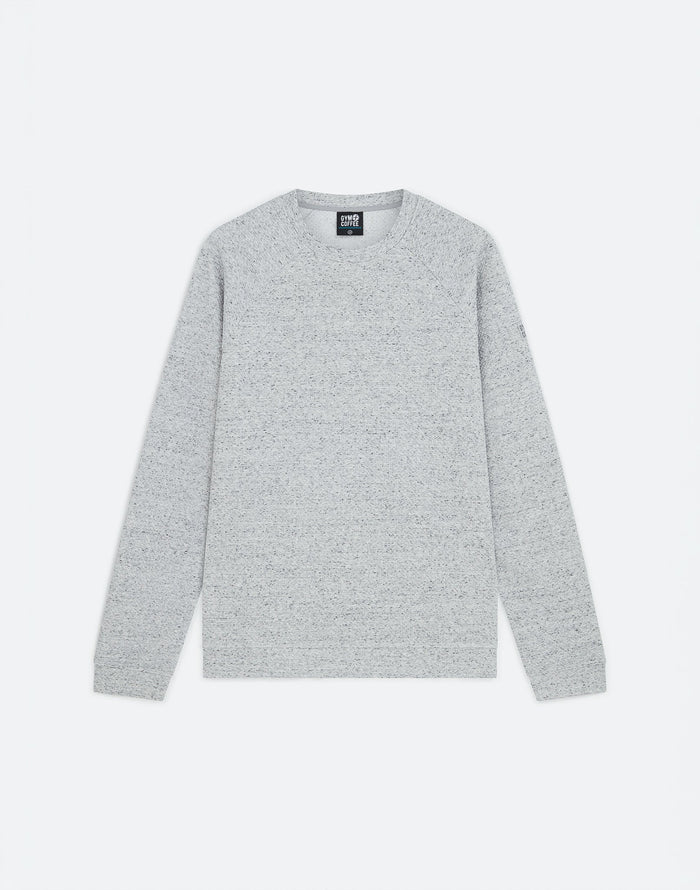 Textured Sweatshirt in Heather Grey