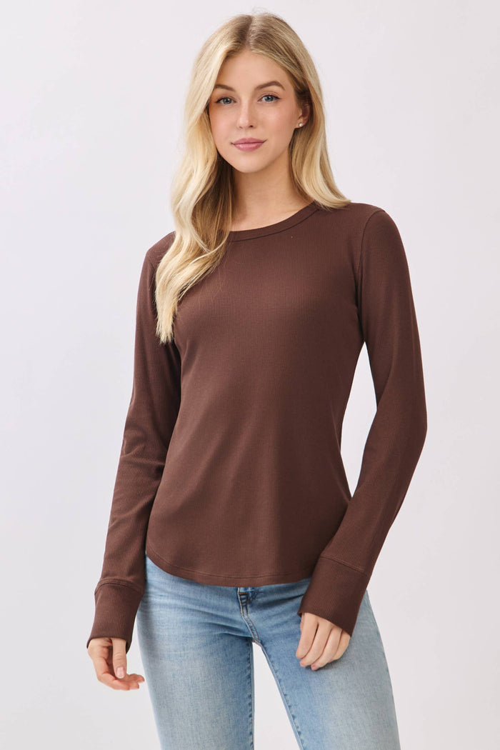 The Essential Ribbed Long Sleeve - Adored A Lovely Boutique