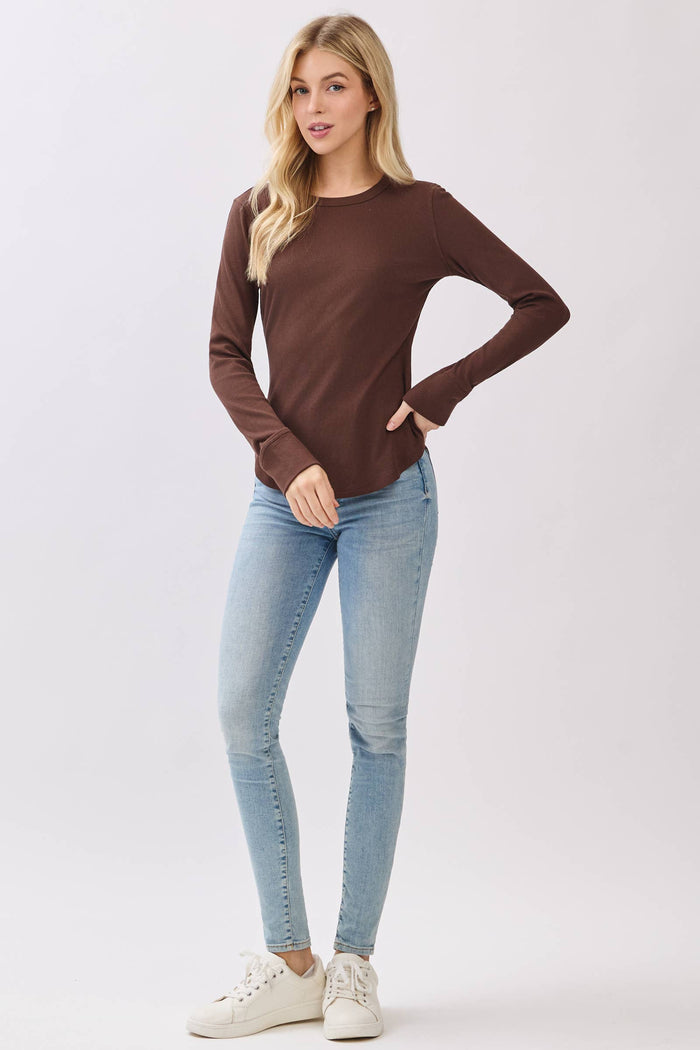 The Essential Ribbed Long Sleeve - Adored A Lovely Boutique