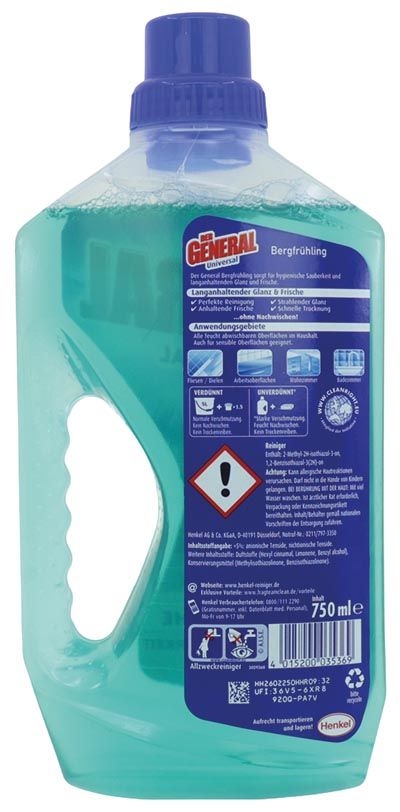 The General All-Purpose Cleaner 750ml Mountain Spring