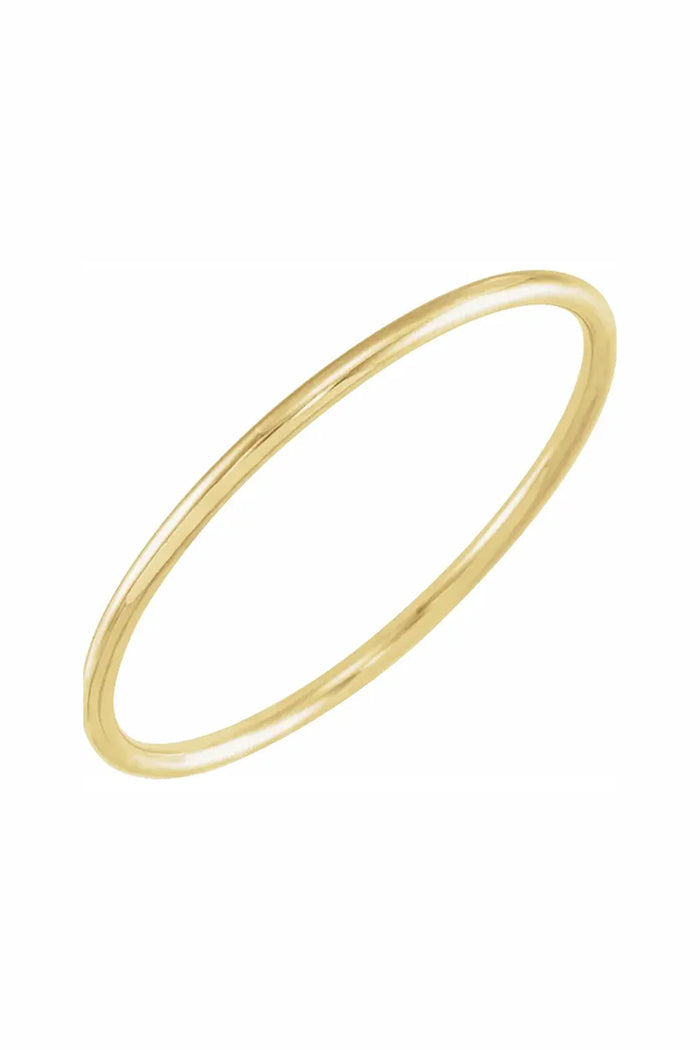 Thin Stacking Ring - 14k Yellow Gold
