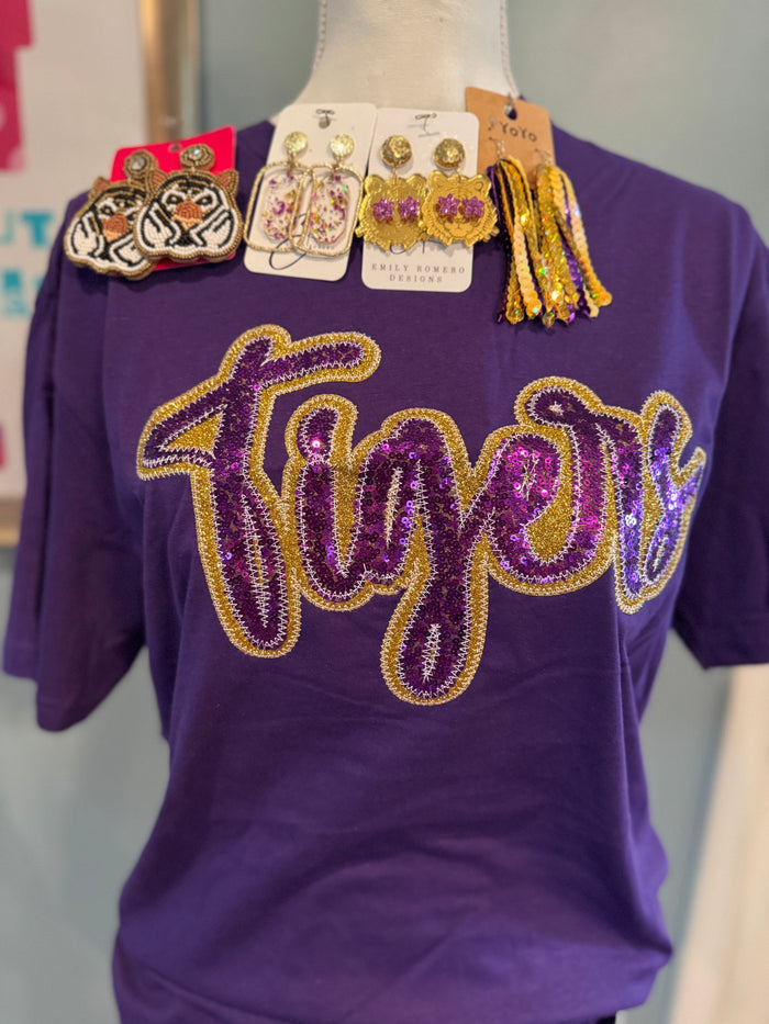 Tigers Sequin Tee