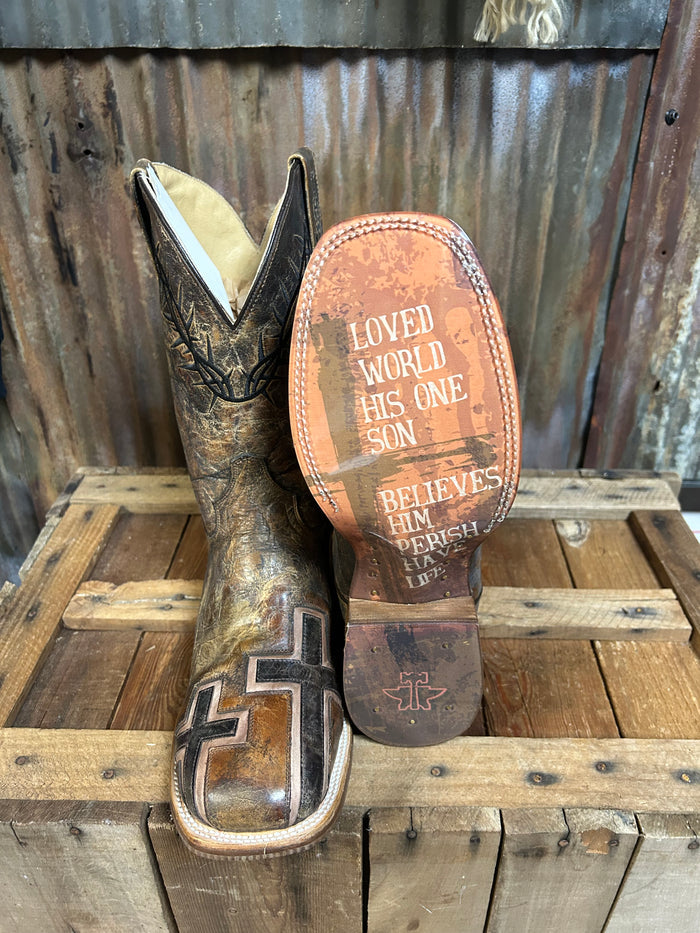 Tin Haul Mens John 3:16 Bible Verse