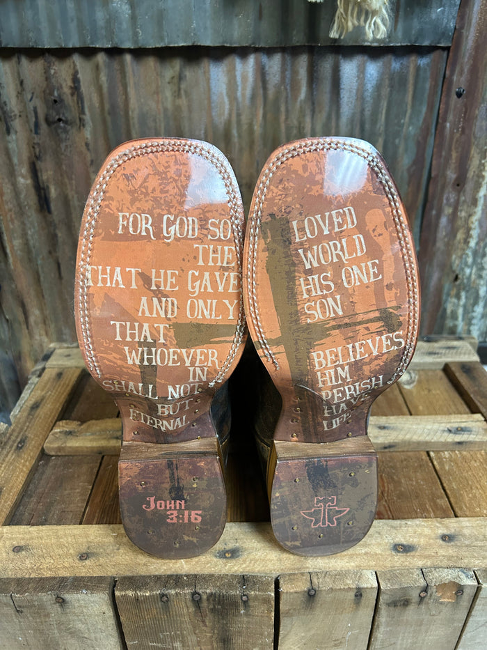 Tin Haul Mens John 3:16 Bible Verse