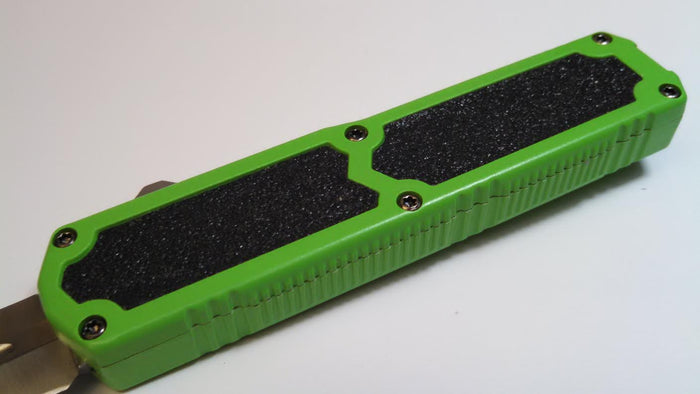 Titan OTF Dual Action Green Automatic Knife Plain Edge Dagger