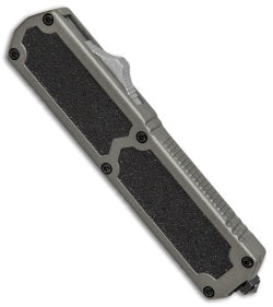 Titan OTF Dual Action Grey Tactical Automatic Knife Tanto Serrated