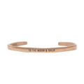 To the Moon and Back- Brass Cuff