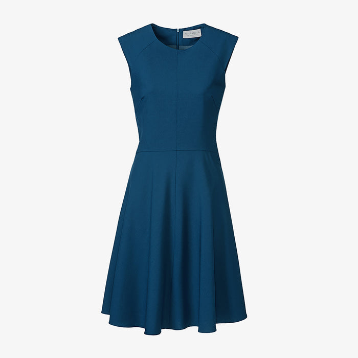 packshot image of the toi dress deep teal