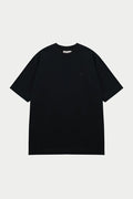 TONAL EMBLEM RELAXED T-SHIRT - BLACK