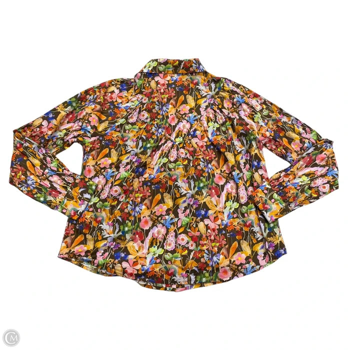 Top Long Sleeve By Anniewear In Floral Print, Size: S