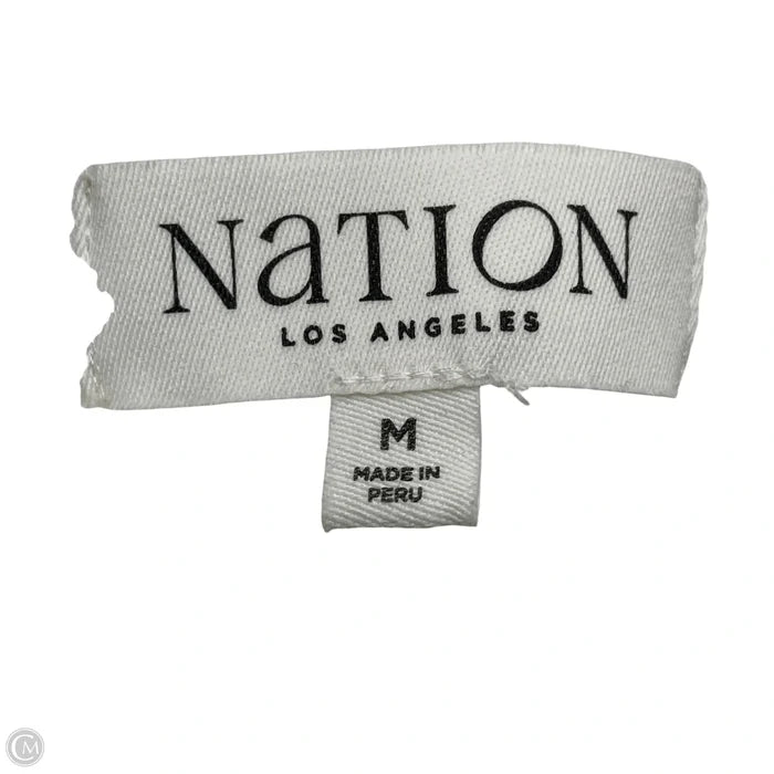 Top Short Sleeve By Nation In White, Size: M