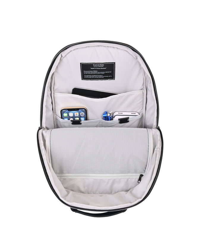 Travis & Wells® Lennox Recycled Nylon Laptop Backpack