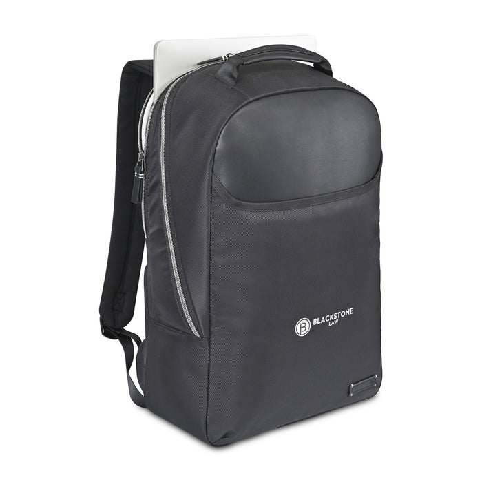 Travis & Wells® Lennox Recycled Nylon Laptop Backpack
