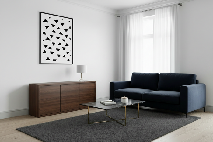 Modern Art Print Print Black White Abstract Geometric, Modern Wall Decor, Wall Art, Wall Prints, Made in the USA | Pippa + June