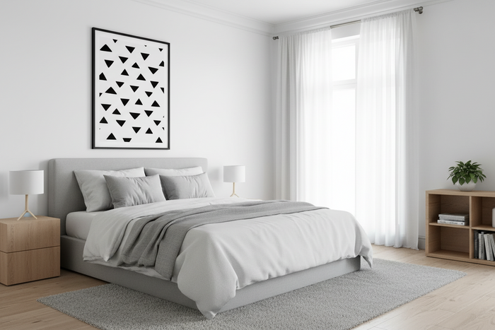 Modern Art Print Print Black White Abstract Geometric, Modern Wall Decor, Wall Art, Wall Prints, Made in the USA | Pippa + June