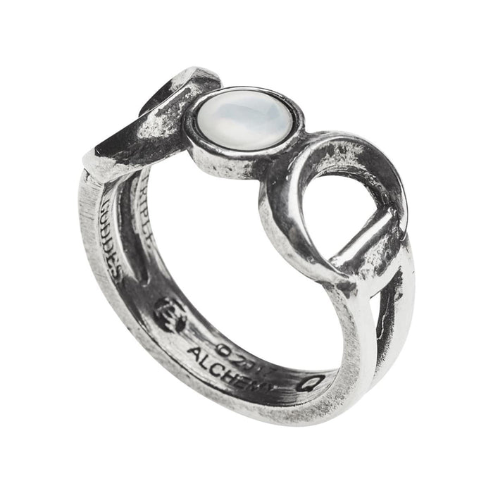 Triple Goddess Pewter Ring
