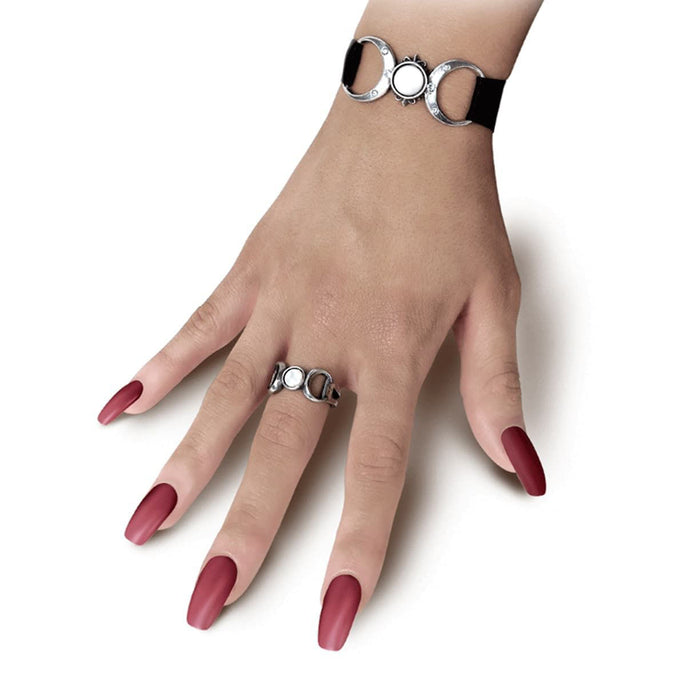 Triple Goddess Pewter Ring