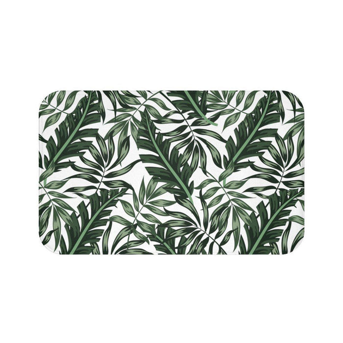 Hawaiian Tropical Bath Mat, Palm Tree Bath Rug, Tropical Bath Mat, Bathtub Mat, Shower Mat, Bathroom Bath Mat