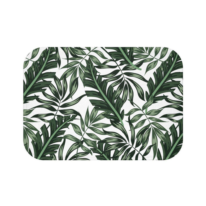 Hawaiian Tropical Bath Mat, Palm Tree Bath Rug, Tropical Bath Mat, Bathtub Mat, Shower Mat, Bathroom Bath Mat